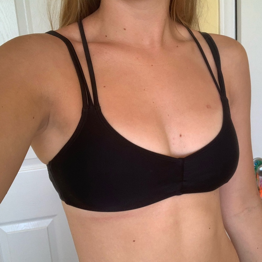 Strappy Black Swim Top